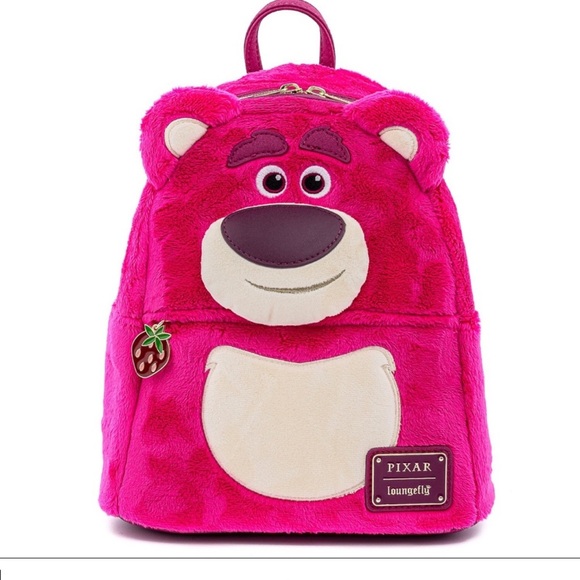 Loungefly Disney Toy Story Lotso Plush SCENTED Backpack and Wallet Bundle NWT! - Picture 9 of 10